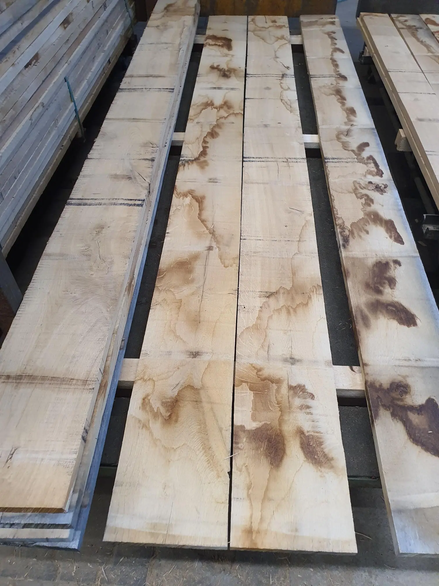 Wide oak boards